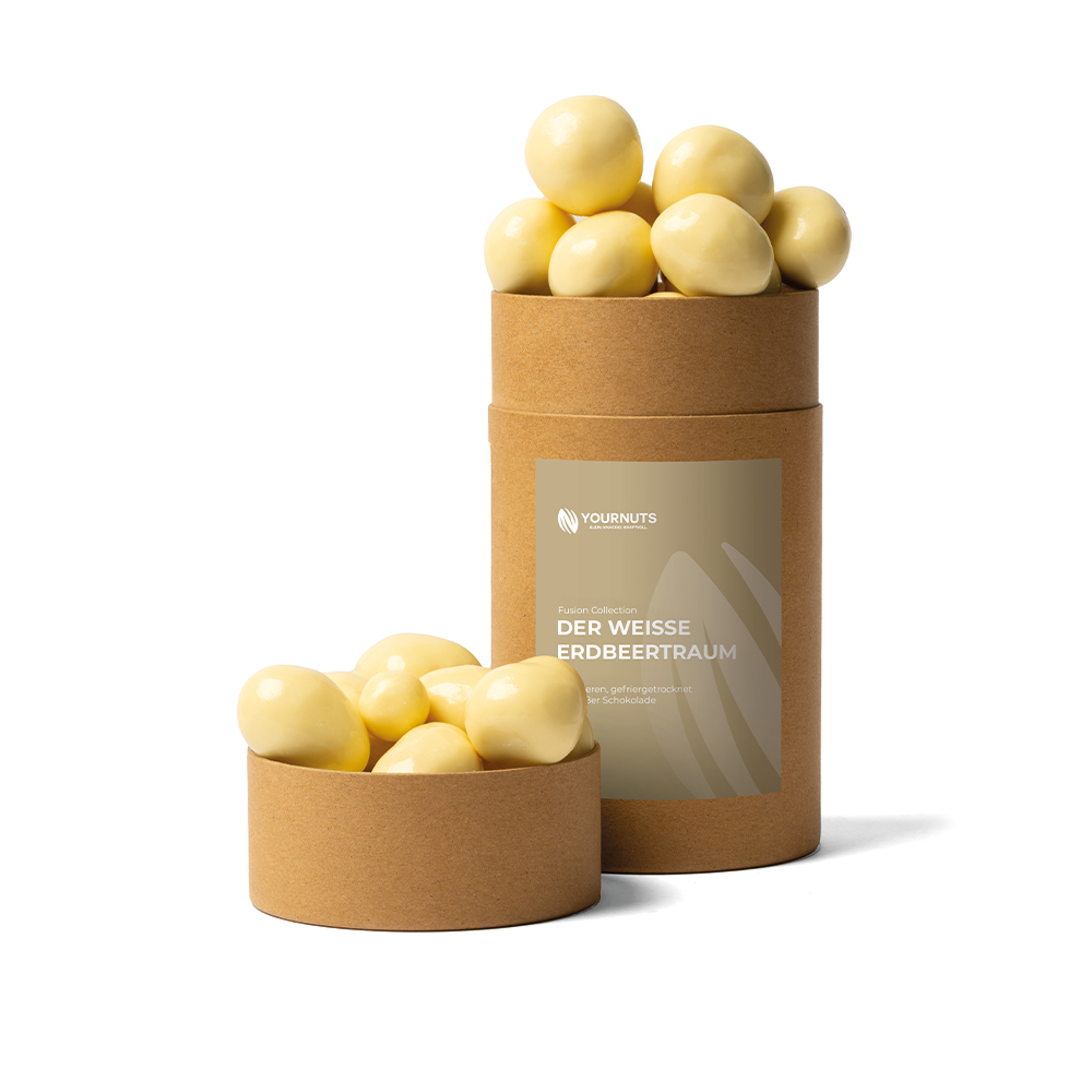 Der weiße Erdbeertraum 400g – Yournuts Der weiße Erdbeertraum 400g – Yournuts